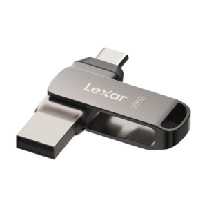 Lexar® JumpDrive® D400 USB 3.1 Dual Drive with USB-C® and USB-A Connectors (256 GB)